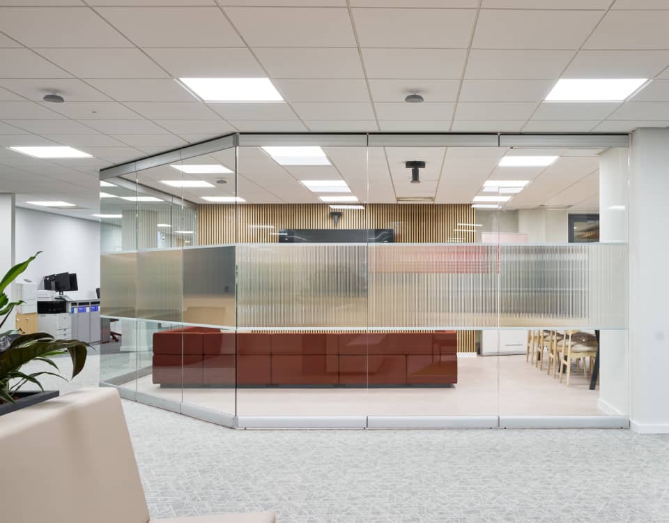 precision Cat A office fit out UK for Deutsche by Cleo London