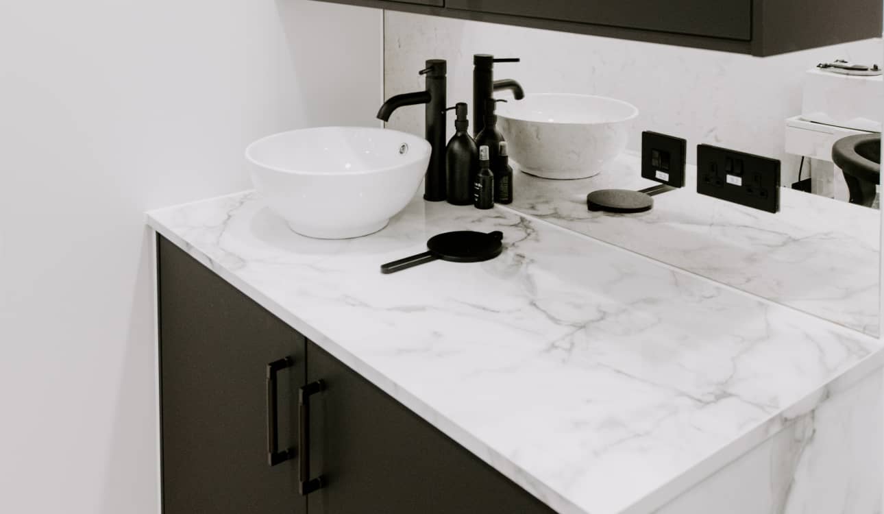 Esho restroom design, space interior design, build and fit out by Cleo