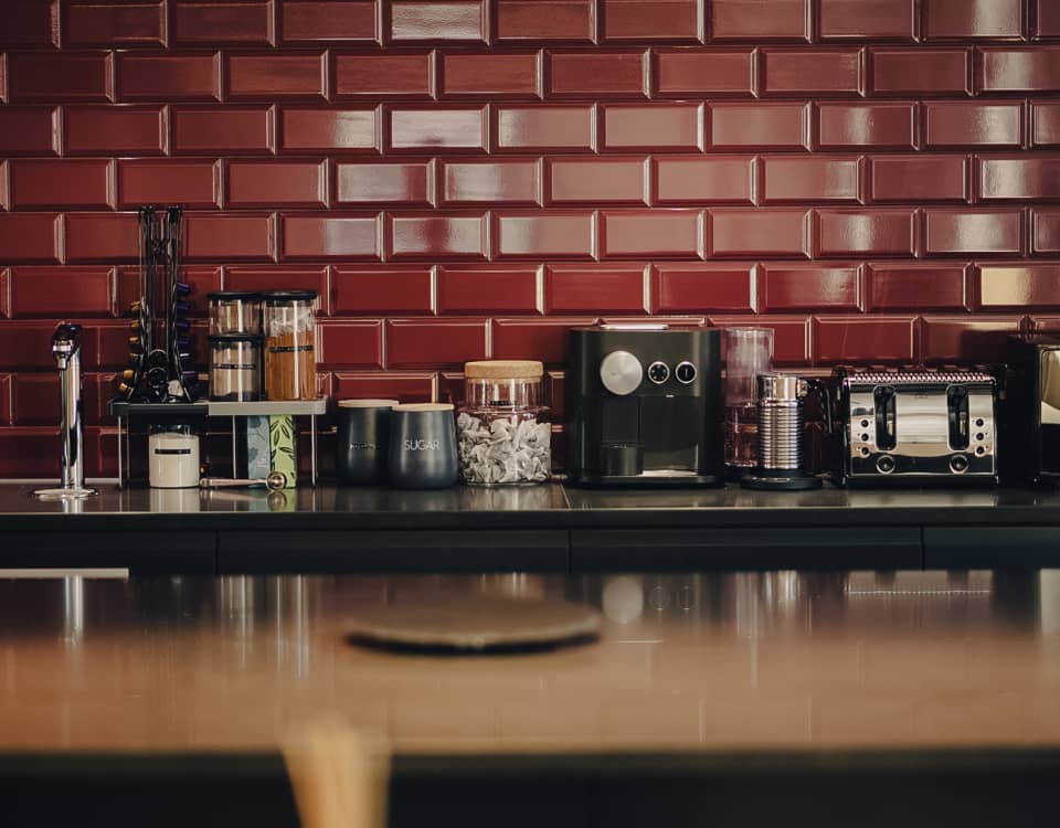 Rocket Entertainment Cleo Case Study -London Office Refurbishment - Communal Space - Kitchen for Employees