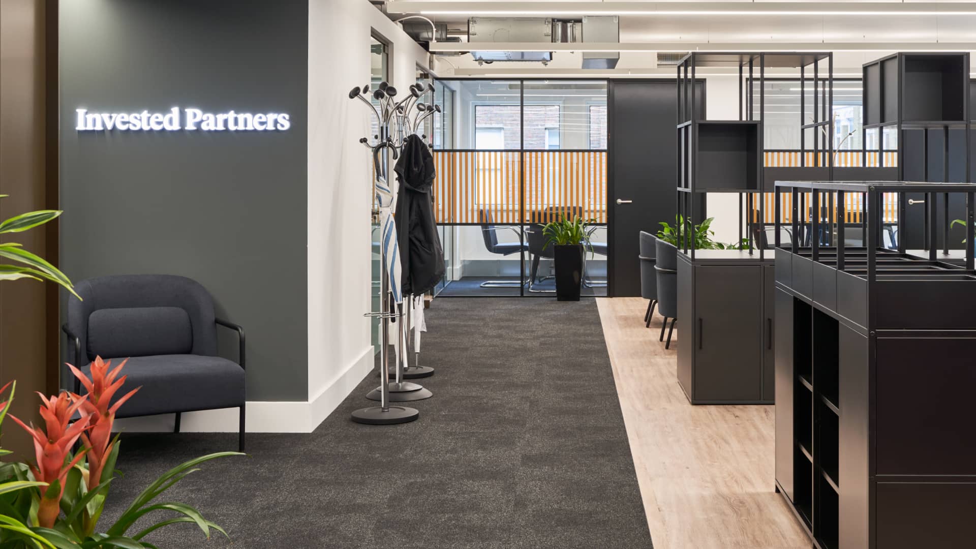 modern open plan office for Brightbay case study with Cleo design and build company